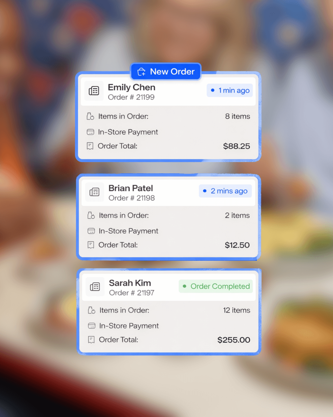 Customer order management